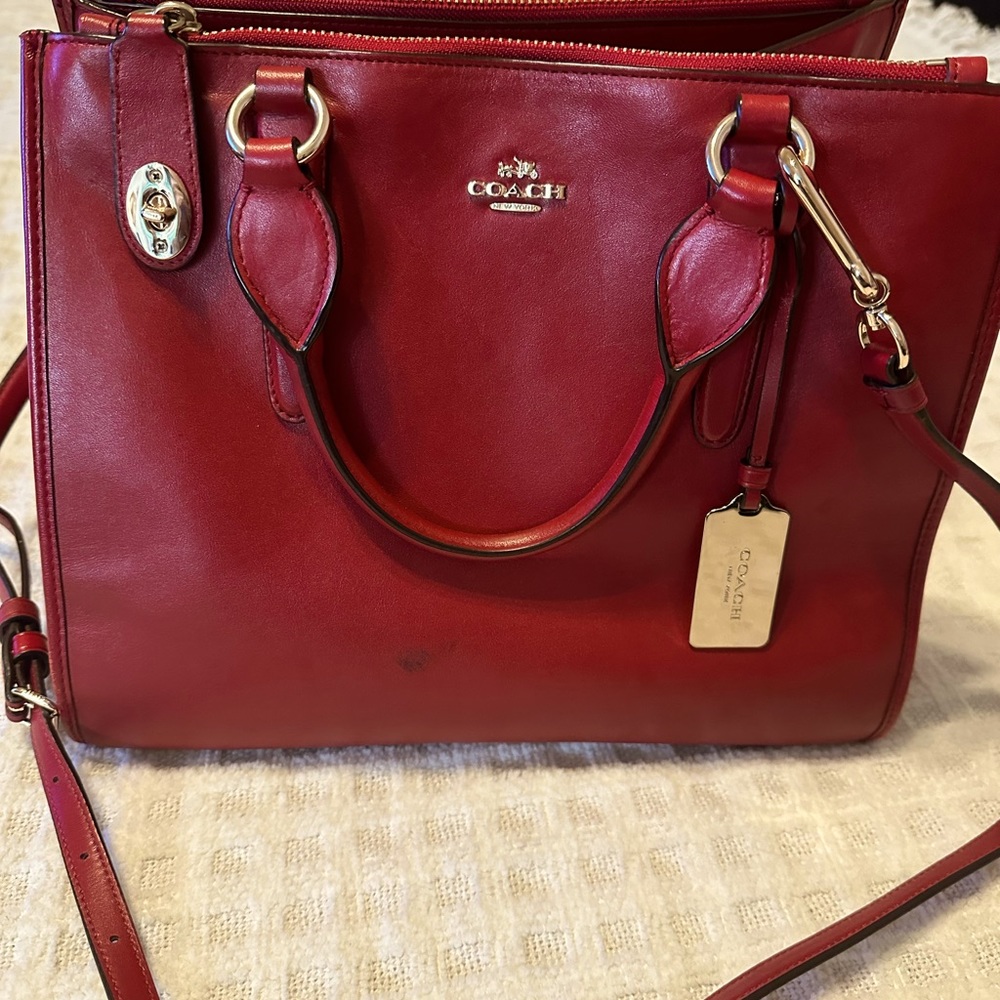Coach Red Shoulder bag